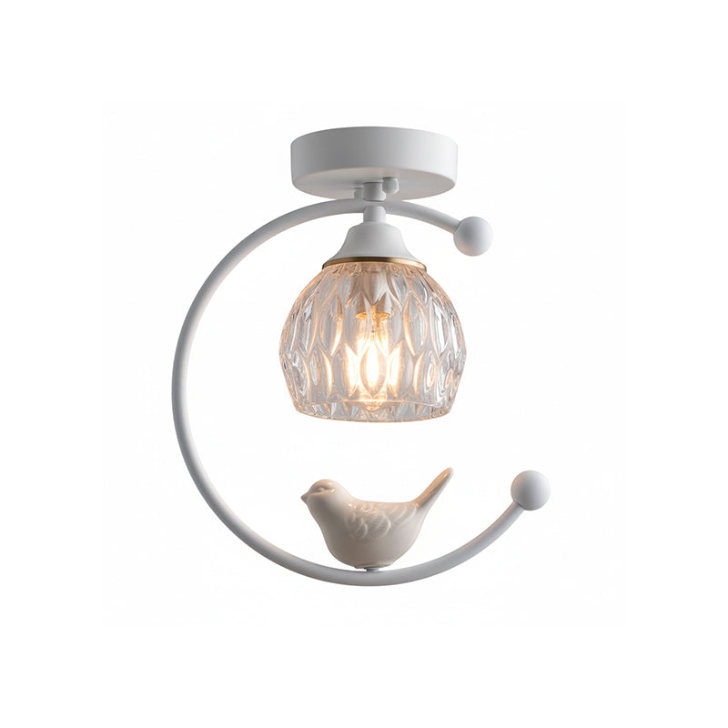 Ceiling Light Fixture with Bird Design