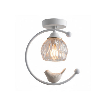 Ceiling Light Fixture with Bird Design