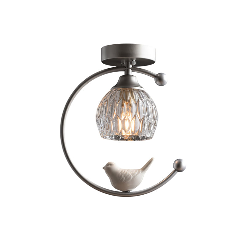 Ceiling Light Fixture with Bird Design