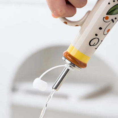 Elegant Ceramic Oil Drizzler for Effortless Serving