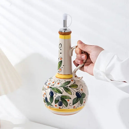 Elegant Ceramic Oil Drizzler for Effortless Serving