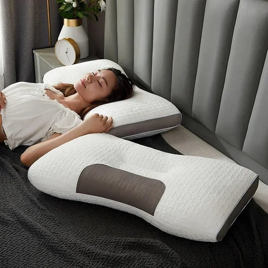 Ergonomic Neck and Shoulder Pillow with Massage – SoyaComfort Design