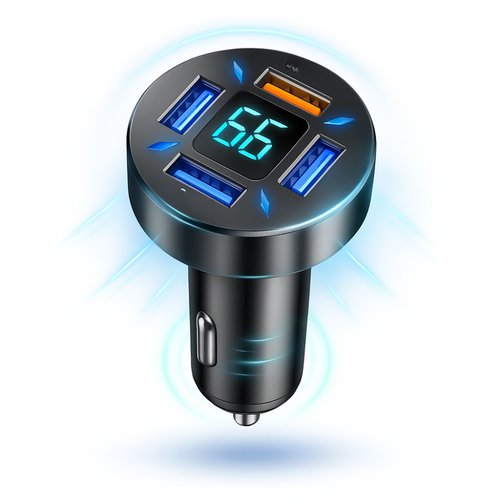 Multi-Socket USB Car Charger for Quick Charging