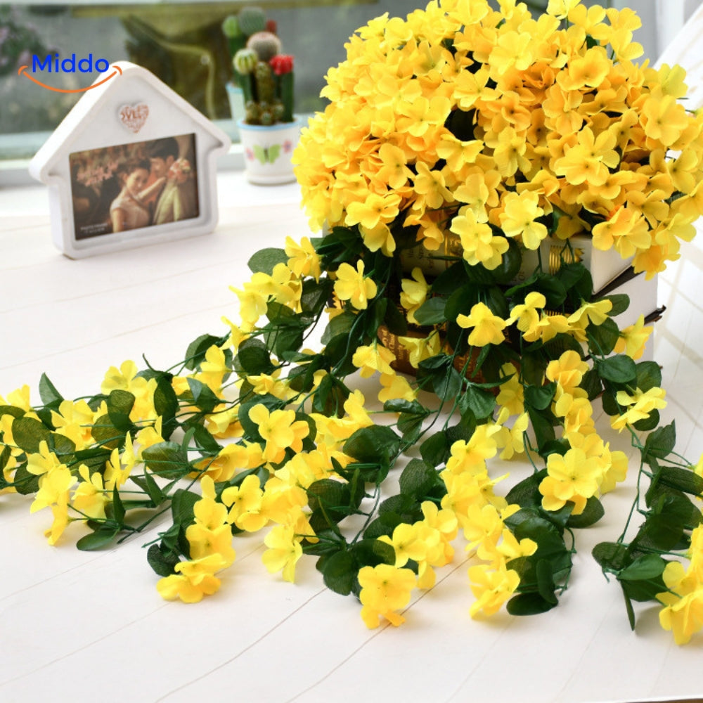 Silk Orchid Cascade Arrangement | Elegant Artificial Flowers for Any Occasion