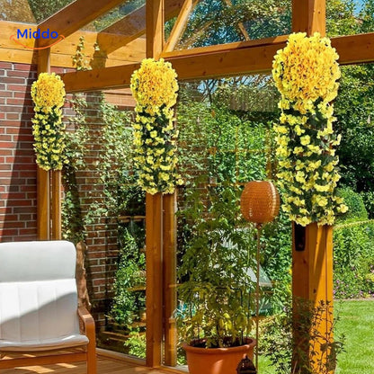 Silk Orchid Cascade Arrangement | Elegant Artificial Flowers for Any Occasion