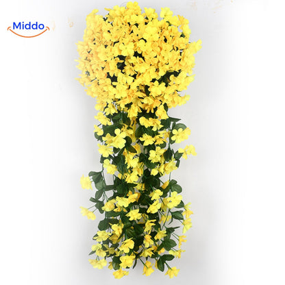 Silk Orchid Cascade Arrangement | Elegant Artificial Flowers for Any Occasion