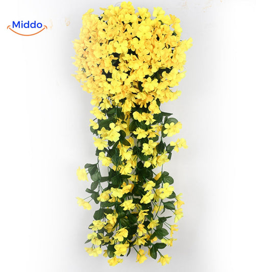 Silk Orchid Cascade Arrangement | Elegant Artificial Flowers for Any Occasion