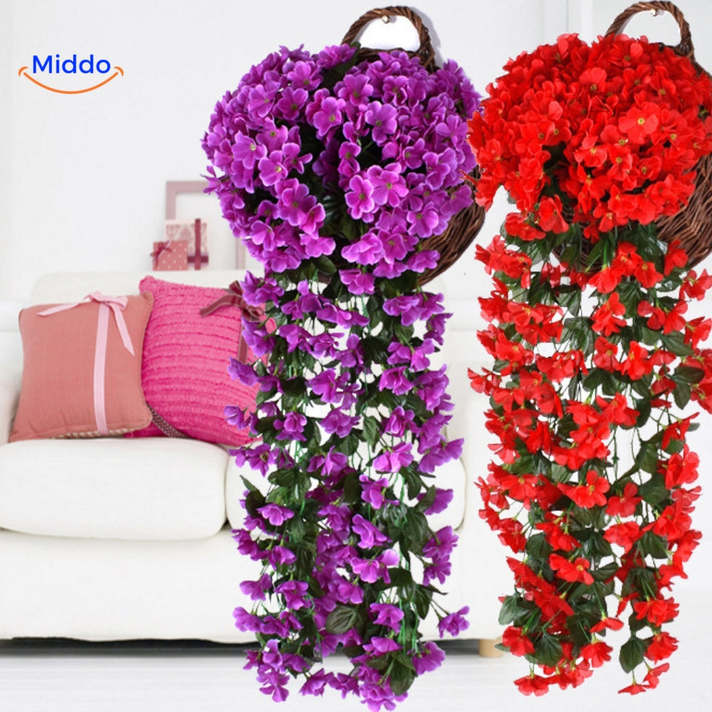 Silk Orchid Cascade Arrangement | Elegant Artificial Flowers for Any Occasion
