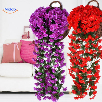 Silk Orchid Cascade Arrangement | Elegant Artificial Flowers for Any Occasion