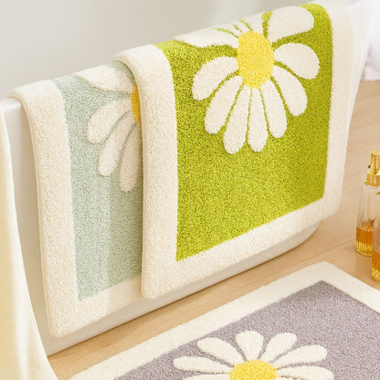Delightful Floral Comfort Bath Rug