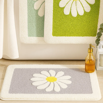 Delightful Floral Comfort Bath Rug