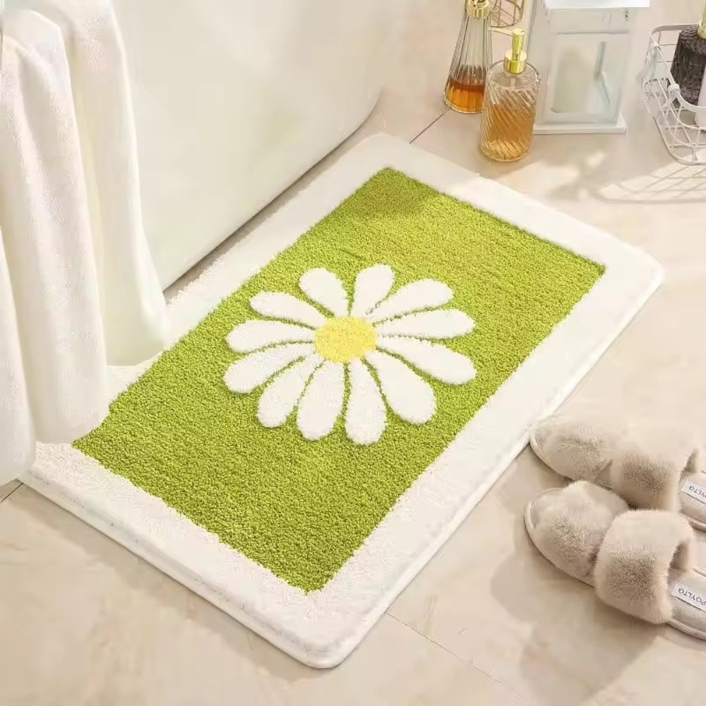 Delightful Floral Comfort Bath Rug