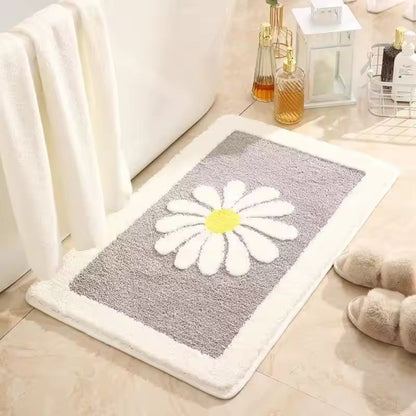 Delightful Floral Comfort Bath Rug