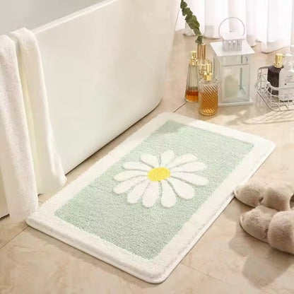 Delightful Floral Comfort Bath Rug