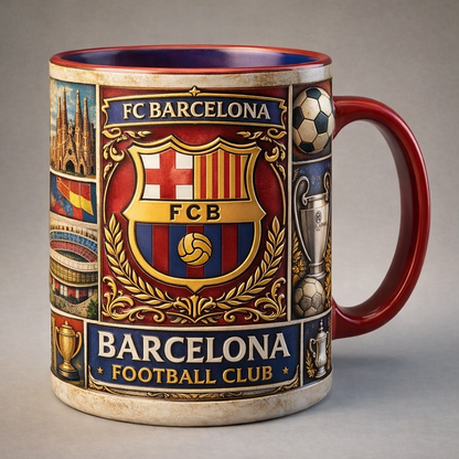 Ceramic Soccer Mug with 3D Stadium Design - 350ml
