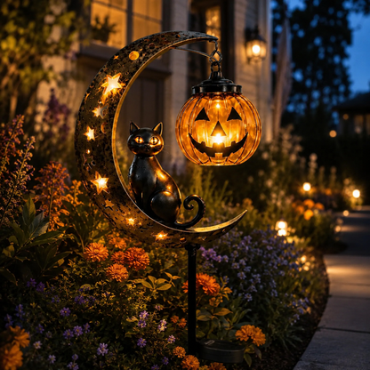 Pumpkin Garden Stake for Spooky Outdoor Atmosphere