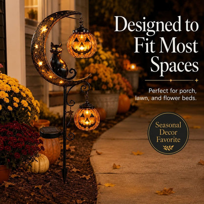 Pumpkin Garden Stake for Spooky Outdoor Atmosphere