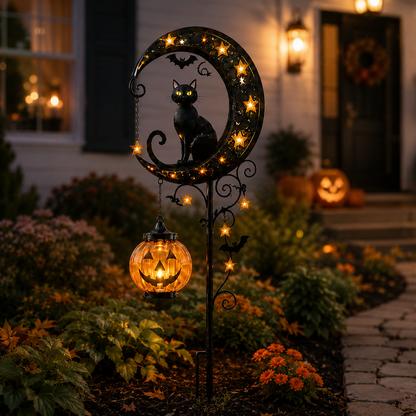Pumpkin Garden Stake for Spooky Outdoor Atmosphere