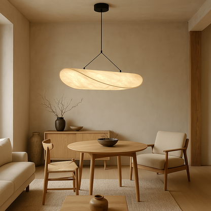 Minimalist Ceiling Lamp – Japandi Style Pendant Light in Nordic Design