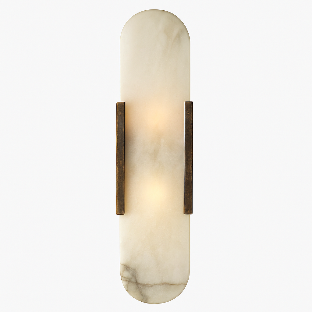 Contemporary Stone Light Wall Sconce – Marble Design