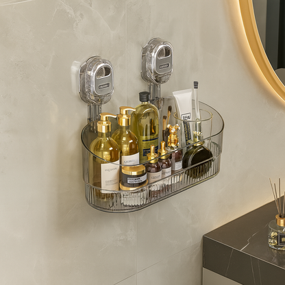 Versatile Self-Adhesive Wall Shelf for Bathroom Organization