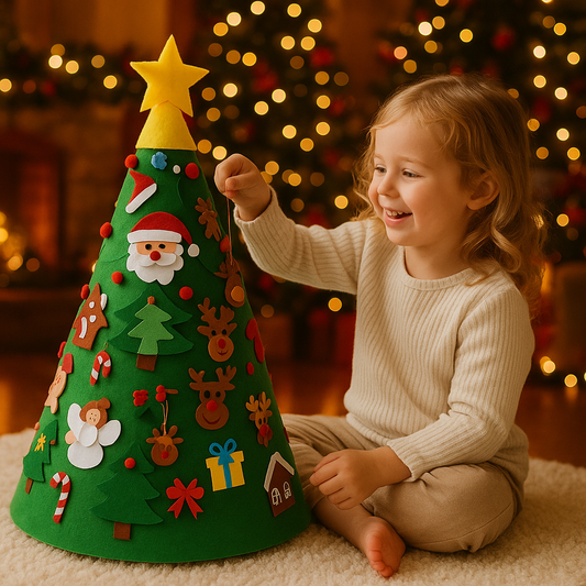 3D Felt Christmas Tree - Montessori Style