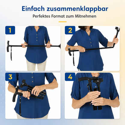 Height-Adjustable Walking Cane