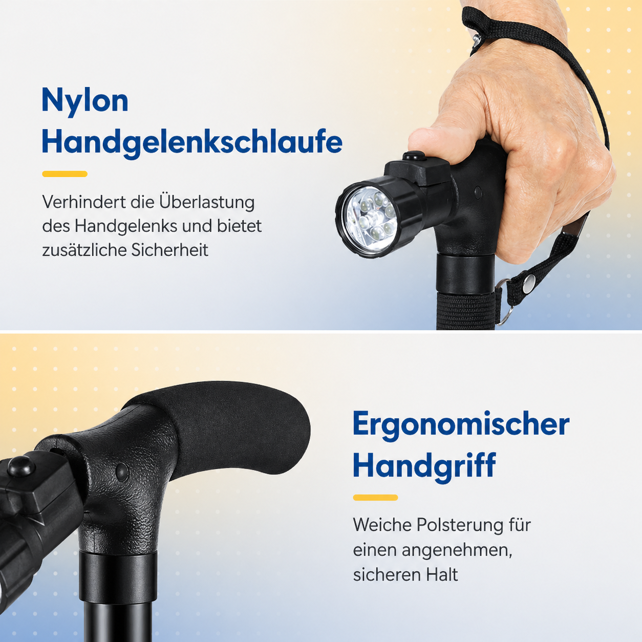 Height-Adjustable Walking Cane