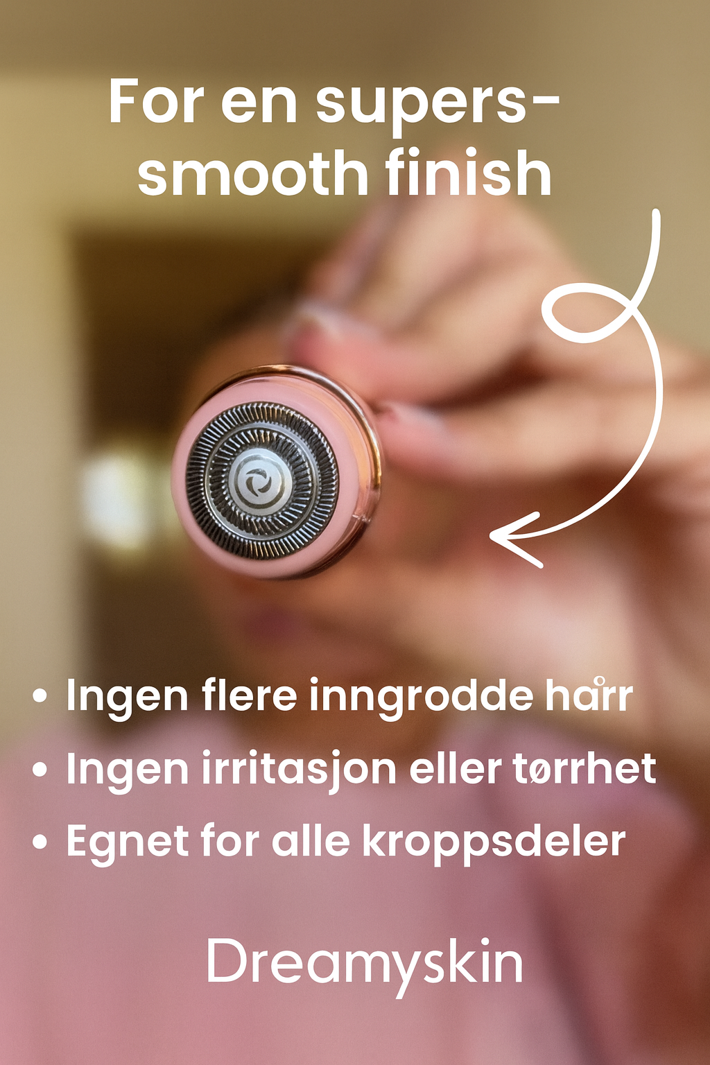 SmoothEase Compact Trimmer | Gentle Shaving for Sensitive Areas | IPX7 Waterproof, USB-C Rechargeable, 60-Minute Runtime
