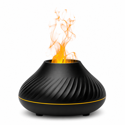 Portable Mist Maker with Flame Illumination | 130ml Aroma Diffuser & Night Light