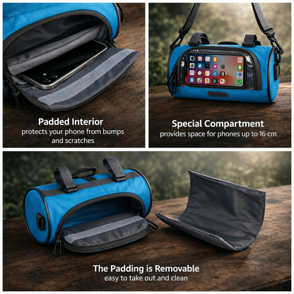 Smartphone Handlebar Bag with Touchscreen Access