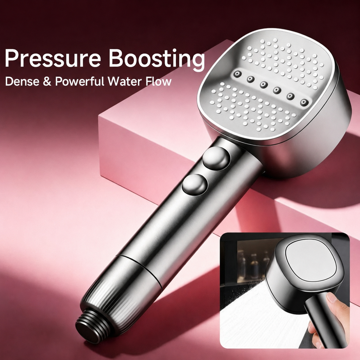 High-Pressure Shower System with AQUAPULSE Technology