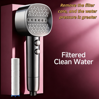 High-Pressure Shower System with AQUAPULSE Technology