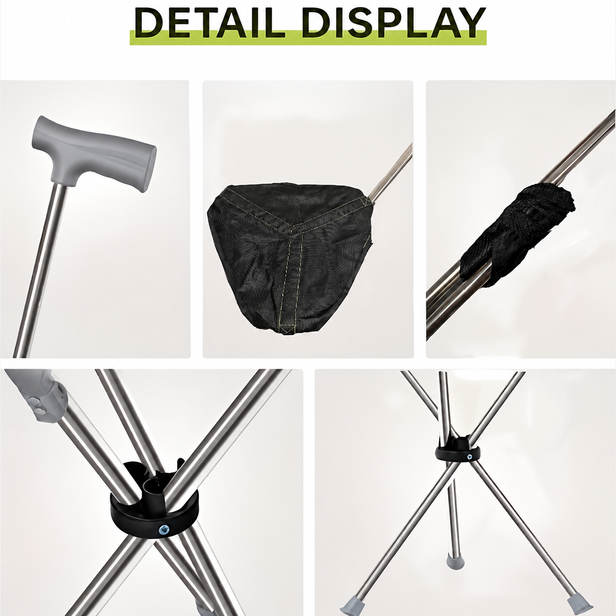 Walking Cane with Foldable Seat – 2-in-1 Design