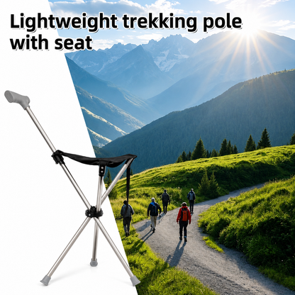 Walking Cane with Foldable Seat – 2-in-1 Design