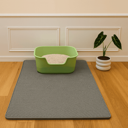 Dual-Layer Waterproof Cat Litter Mat for a Clean Home