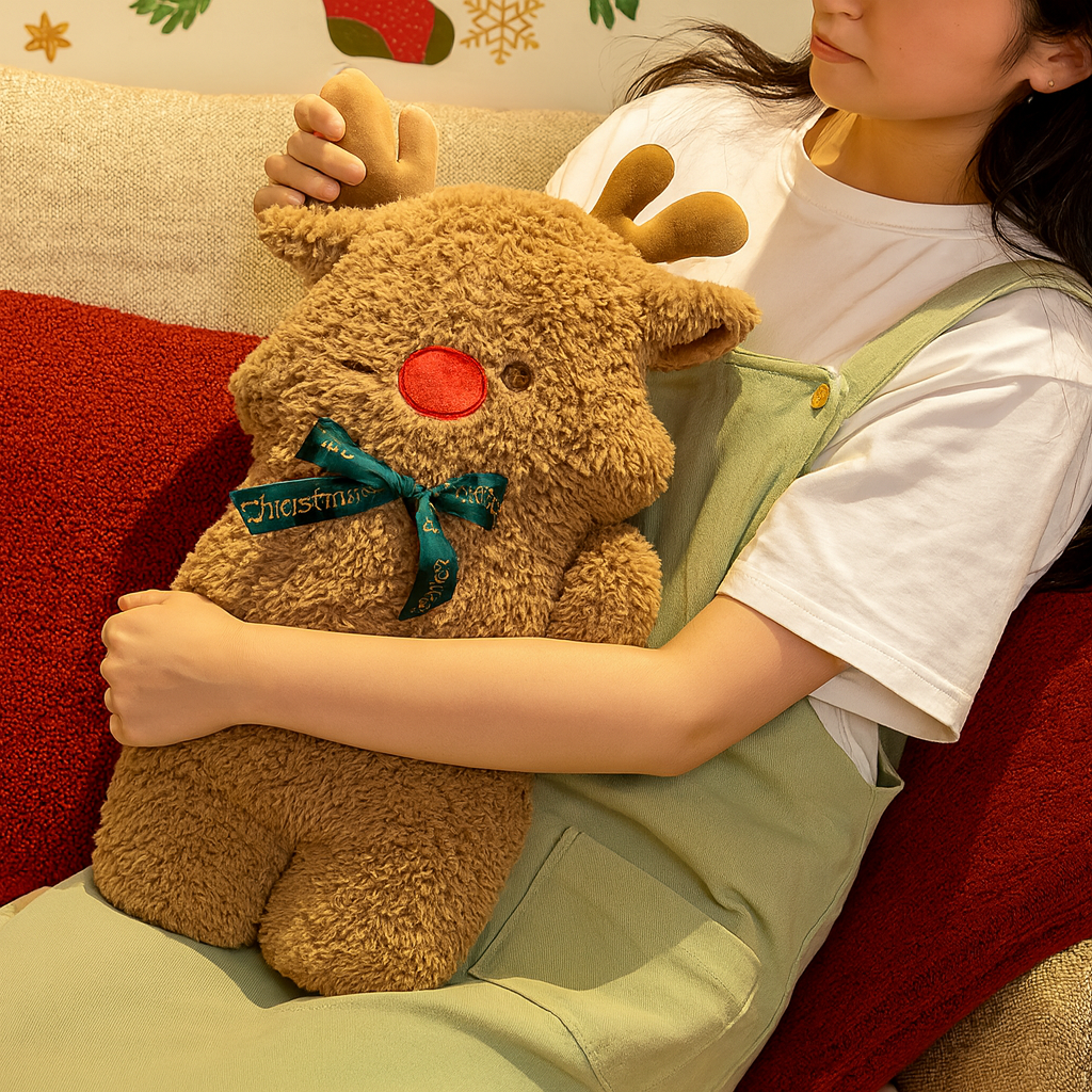 Plush Christmas Cushion for Cozy Rooms – Festive Decorative Pillow