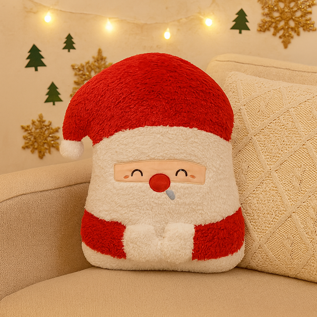 Plush Christmas Cushion for Cozy Rooms – Festive Decorative Pillow