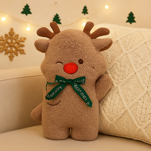 Plush Christmas Cushion for Cozy Rooms – Festive Decorative Pillow
