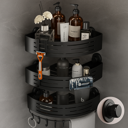 Triangular Shower Organizer | Space-Saving Stylish Versatile Caddy