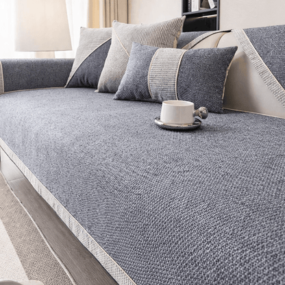 Non-Slip Cotton-Linen Sofa Cover for All Seasons