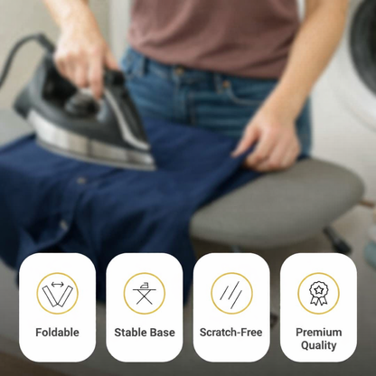 Compact Foldable Ironing Board with Non-Slip Surface