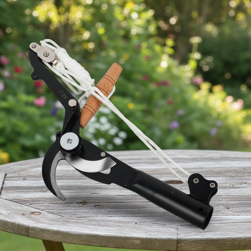 Extendable Garden Shears with Dual Pulley System