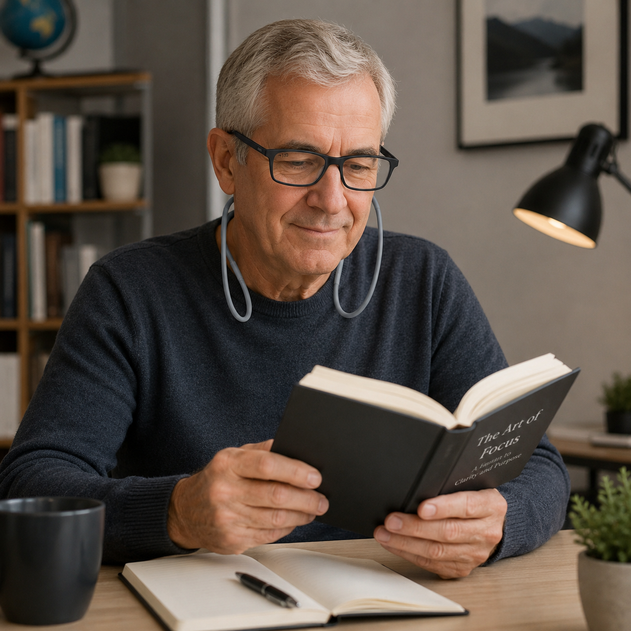 Magnetic Reading Glasses with Neck Strap for Comfort