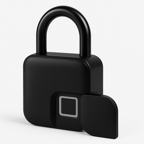 Slim Fingerprint Padlock – Keyless Security with USB Charging