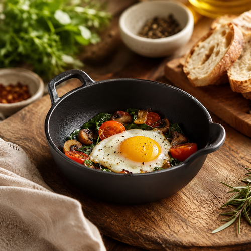 Compact Skillet in Cast Iron – Mini Size