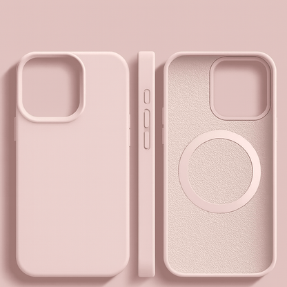 Slim Shock-Absorbing Silicone Case for iPhone with Soft-Touch and Microfiber Lining