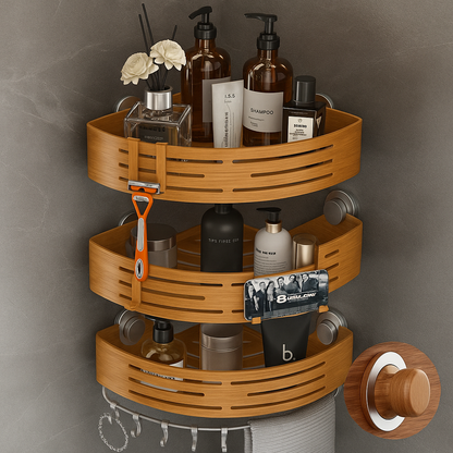 Triangular Shower Organizer | Space-Saving Stylish Versatile Caddy