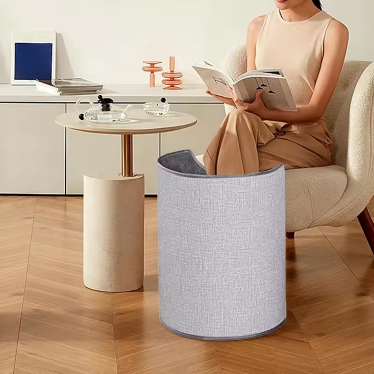 Electric Leg Warmer with Adjustable Fit and Massage Feature