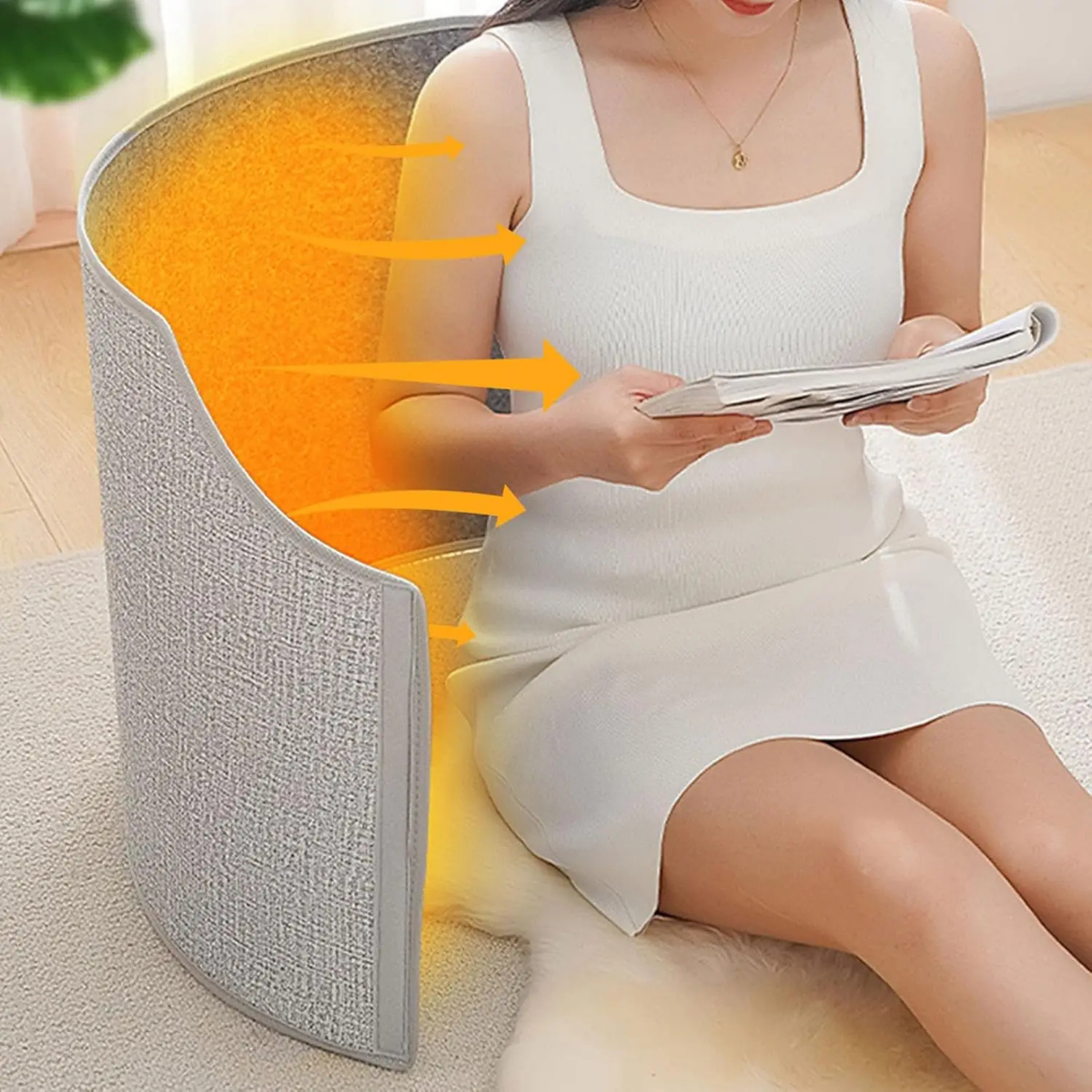 Electric Leg Warmer with Adjustable Fit and Massage Feature